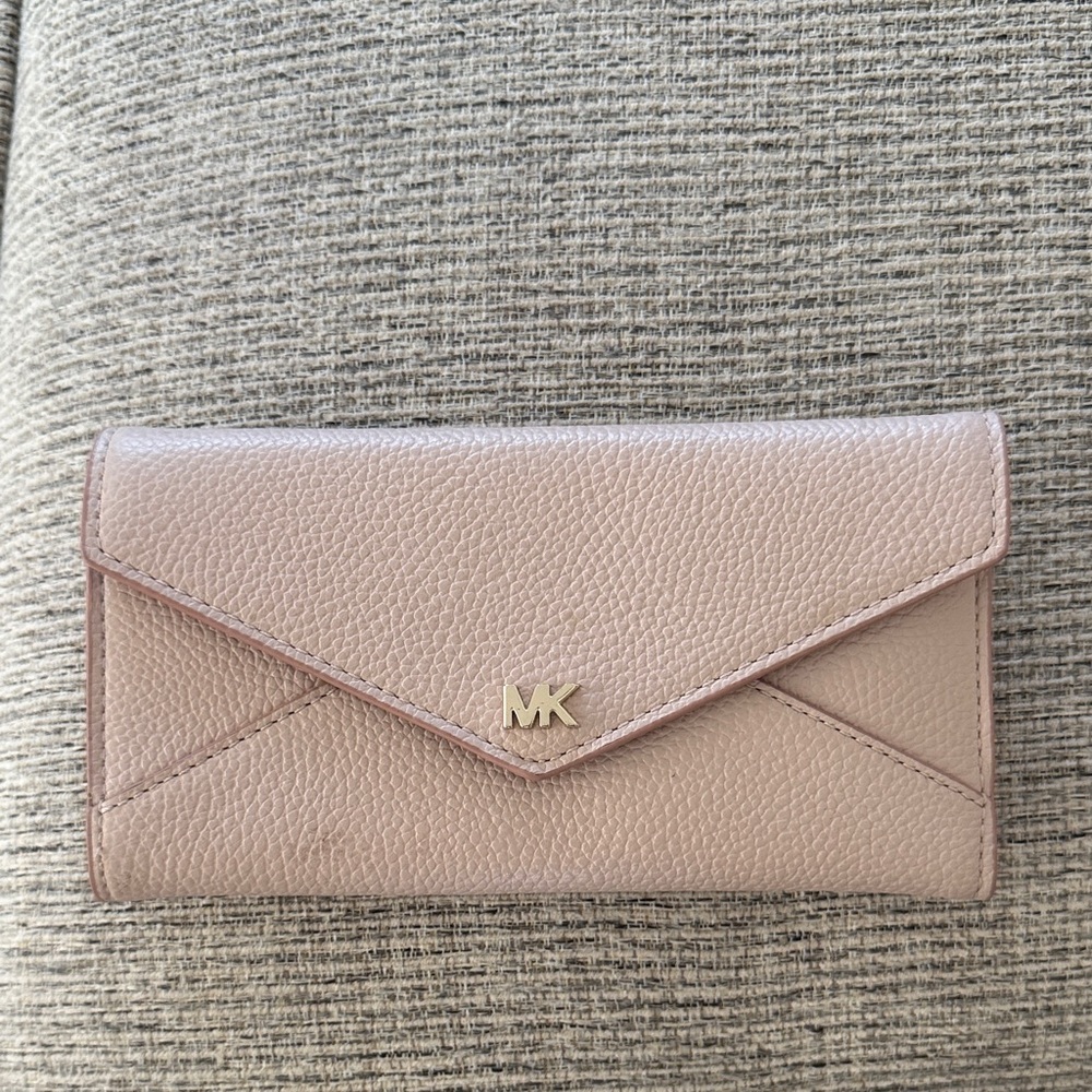Michael Kors Pink Leather Clutch